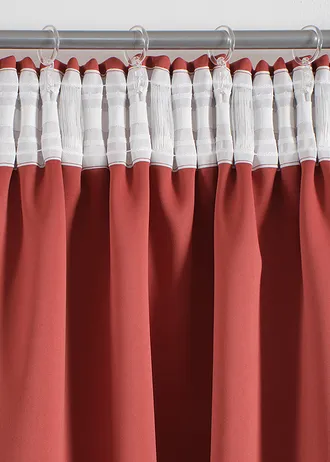 Zasłona zaciemniająca w wielu rozmiarach (1 szt.) • brązowy marsala • sklep bonprix