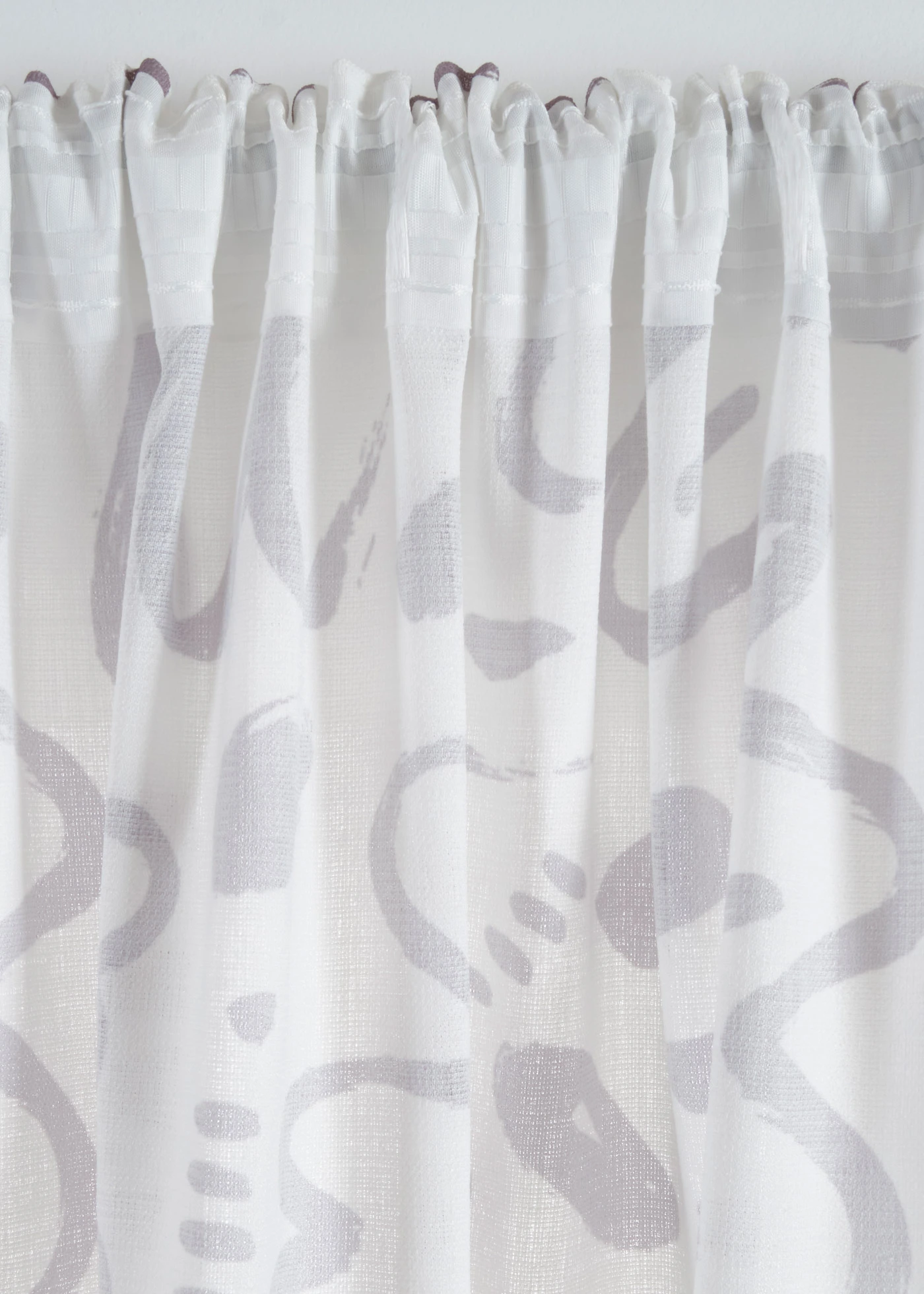 Voilage texturé (1 pce), aussi en extra long • gris/blanc • Boutique bonprix