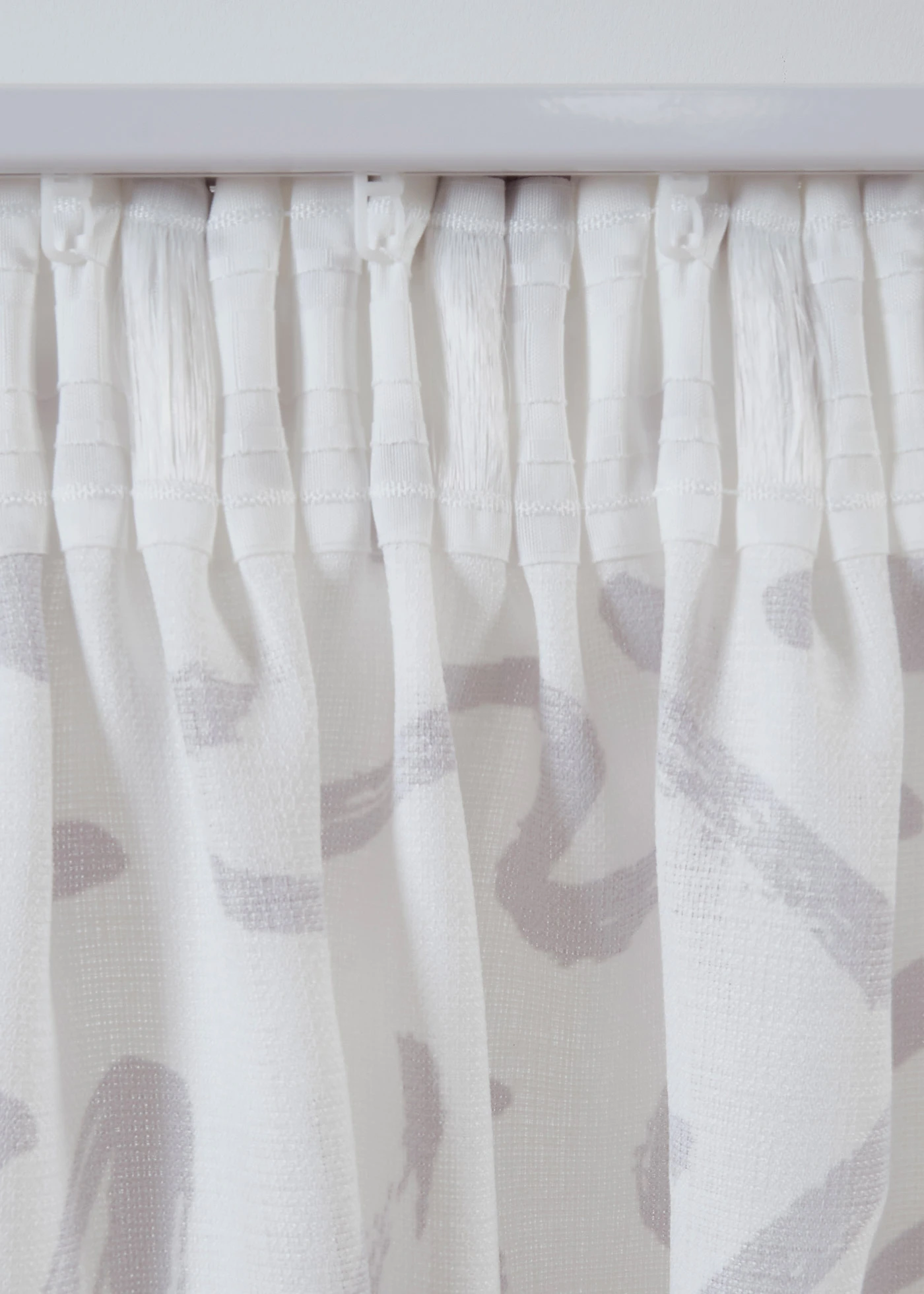 Voilage texturé (1 pce), aussi en extra long • gris/blanc • Boutique bonprix