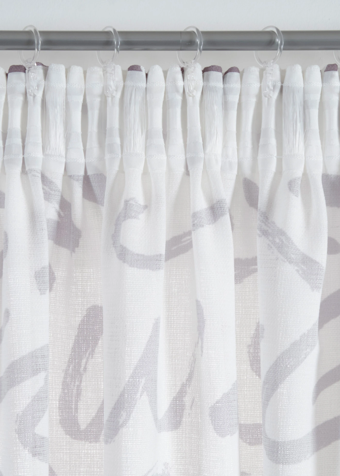 Voilage texturé (1 pce), aussi en extra long • gris/blanc • Boutique bonprix