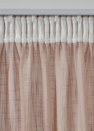 Panneau effet lin avec polyester recyclé (lot de 2) • taupe clair • Boutique bonprix