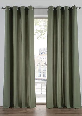 Rideau en microfibre (2 pces)