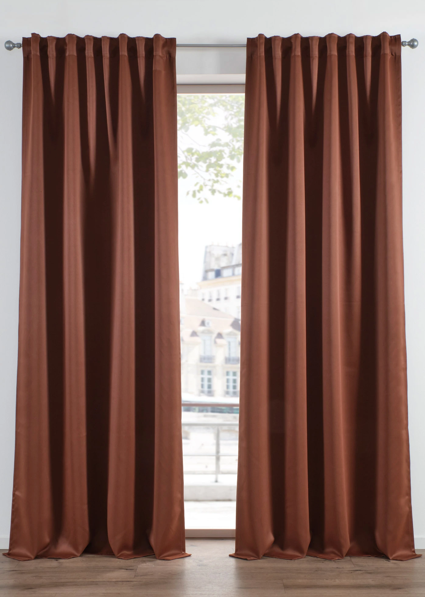 Zasłona zaciemniająca w wielu rozmiarach (1 szt.) • ciemnobrązowy • sklep bonprix