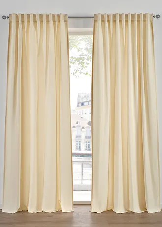 Lot de 2 rideaux en microfibre