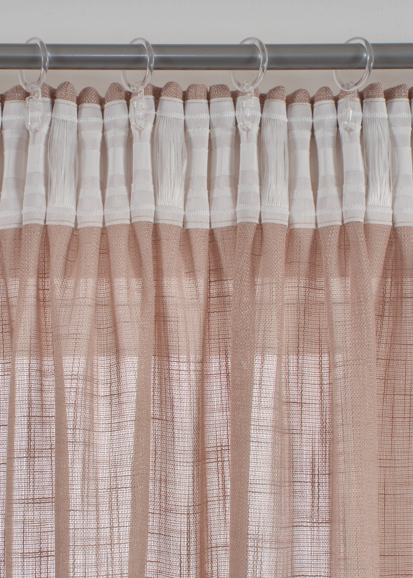 Panneau effet lin avec polyester recyclé (lot de 2) • taupe clair • Boutique bonprix