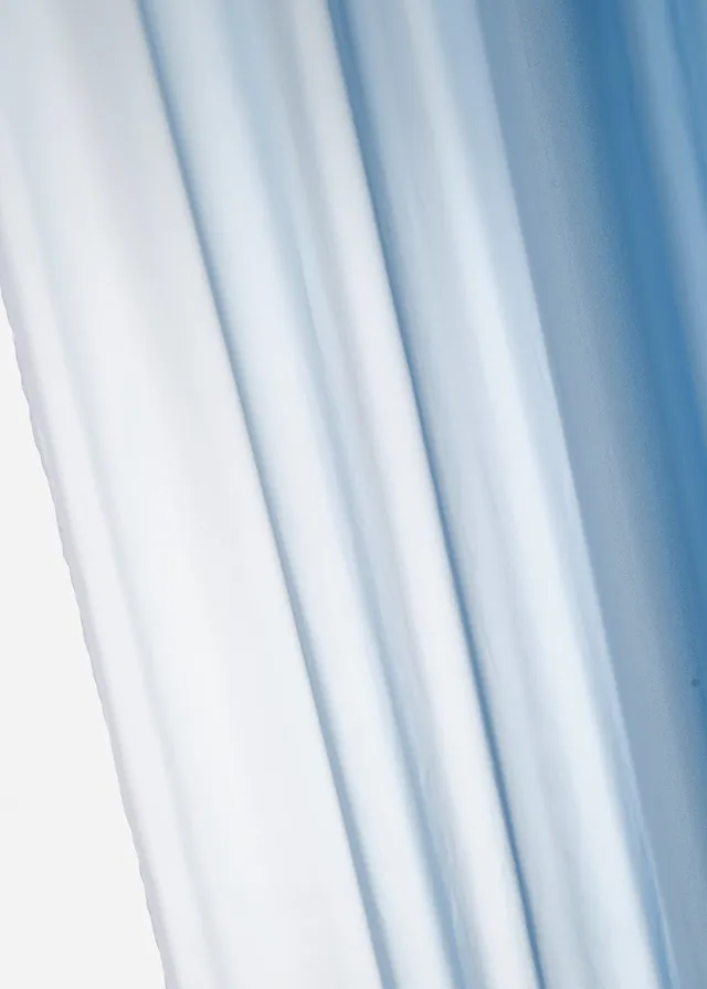 Gordijn van lichte voile, ook verkrijgbaar in extra lang (2 stuks) • blauw • product-page.page-title-suffix