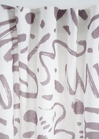 Gordijn met structuur, ook verkrijgbaar in extra lang (1 stuk) • grijs/wit • bonprix online shop