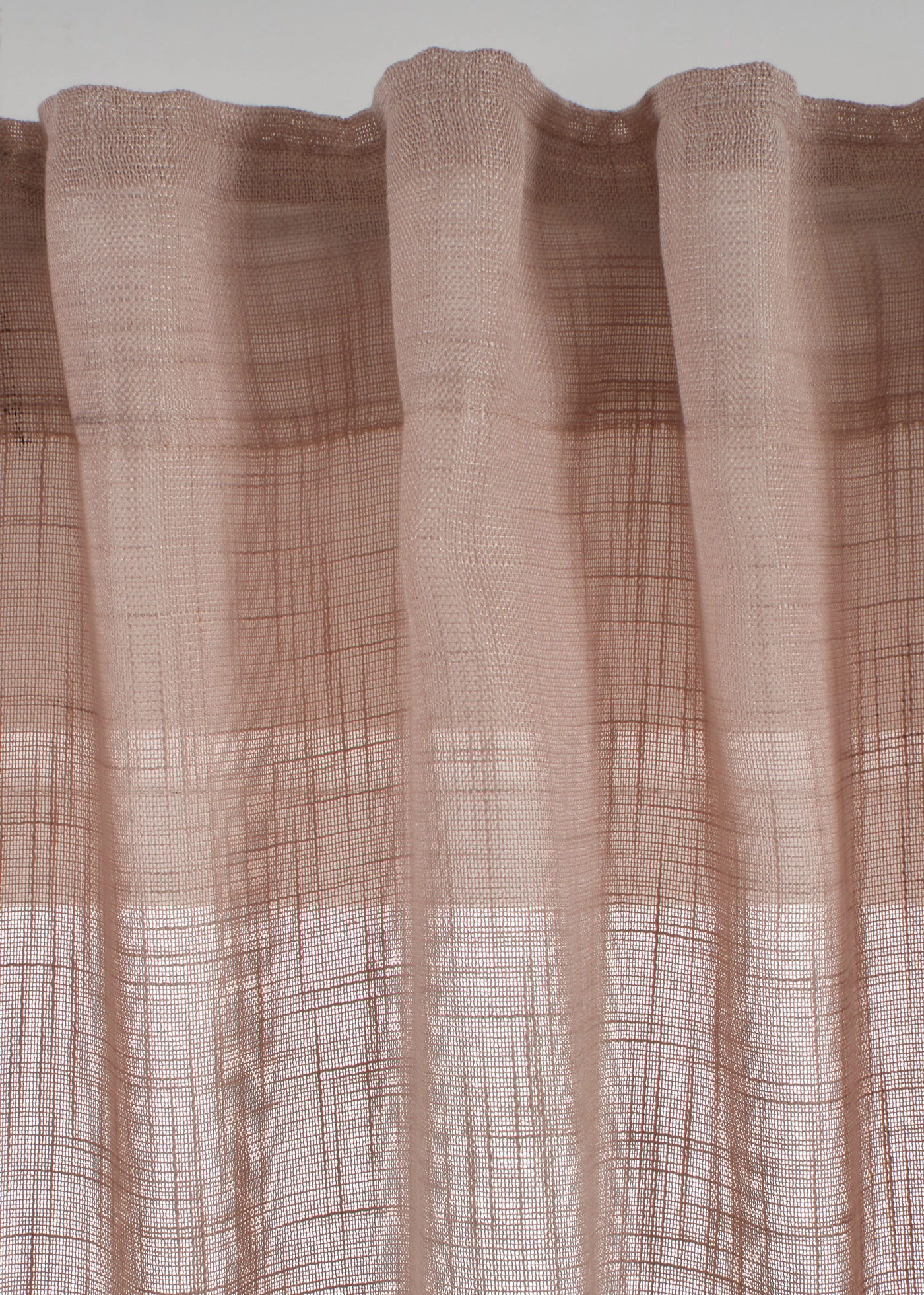 Gordijn met structuur (2 stuks) • taupe • bonprix online shop