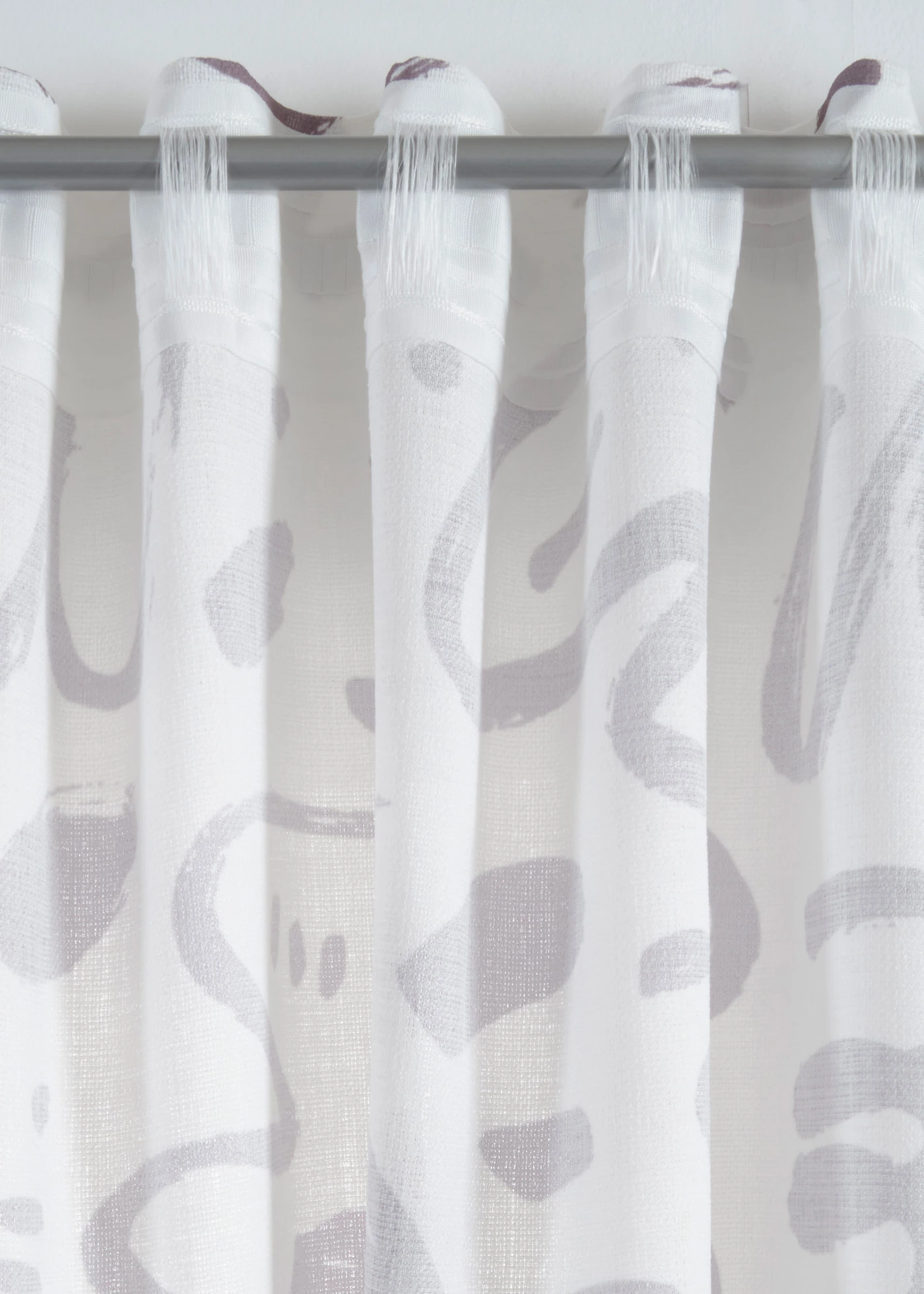 Voilage texturé (1 pce), aussi en extra long • gris/blanc • Boutique bonprix