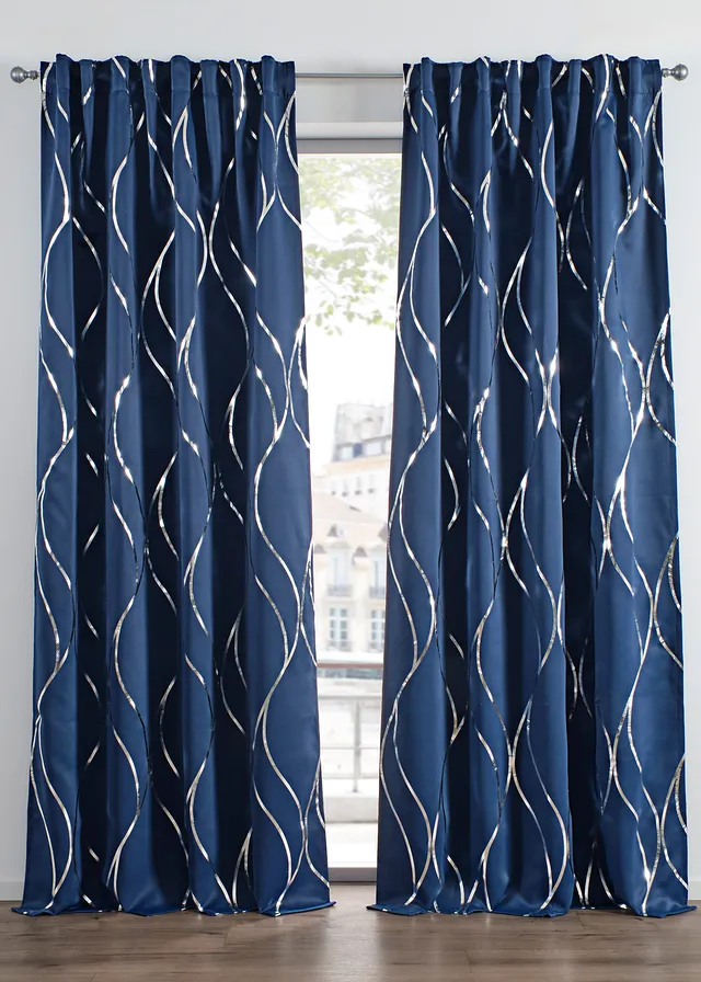 Draperie opac[, cu print lucios (1 buc.)