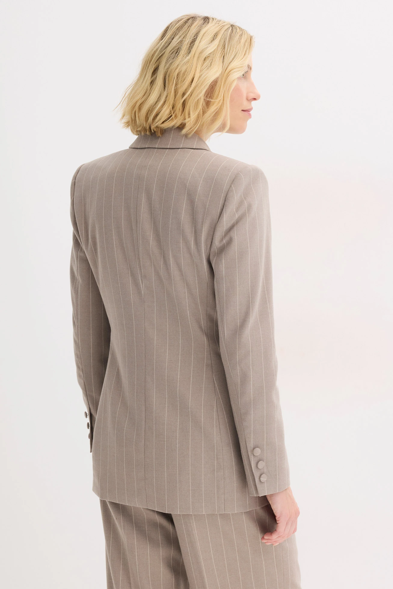 Żakiet w paski • szarobrązowy-biały perłowy w paski • sklep bonprix