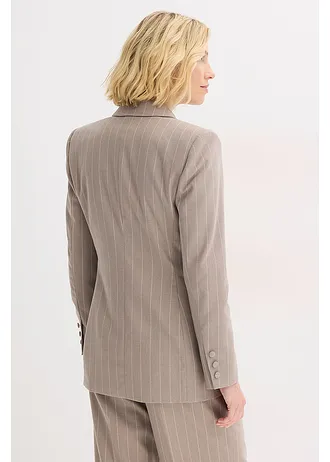 Blazer à rayures tennis • taupe/blanc nacré rayé • Boutique bonprix