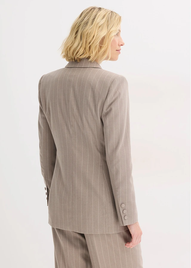 Blazer à rayures tennis • taupe/blanc nacré rayé • product-page.page-title-suffix