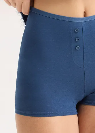 Tailleboxer (set van 4) • diepblauw+lichtgrijs gemêleerd • bonprix online shop