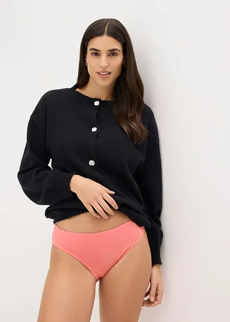 Slip (set van 10) • zwart-rood-wit-lichtgrijs gemêleerd-koraalpink • bonprix online shop