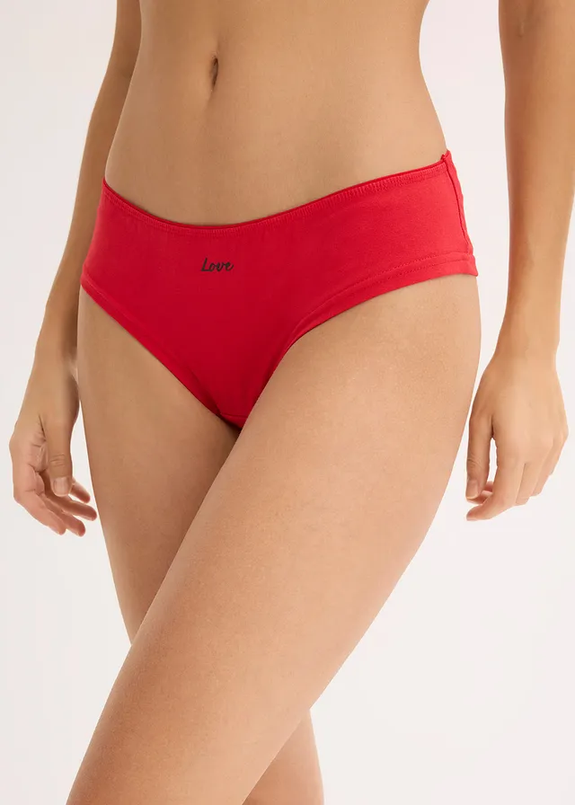Brazilian slip (set van 4) • salsarood +zwart-+koraalpink • product-page.page-title-suffix