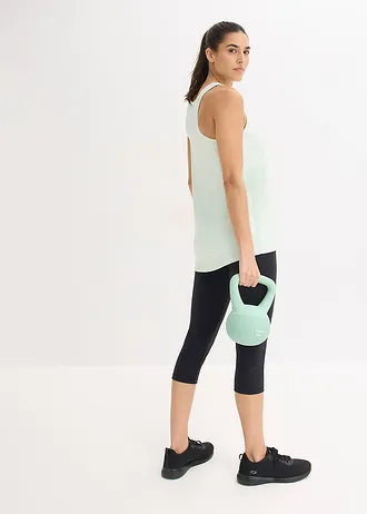 Sport top struktúrás hatással • világos menta • bonprix áruház