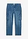 Blugi cargo stretch Relaxed Fit, straight, culoare: albastru mediu denim