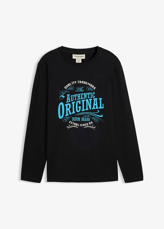 T-shirt manches longues 100% coton