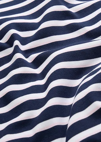 Longsleeve van puur biologisch katoen • wit-kristalroze-donkerblauw • bonprix online shop