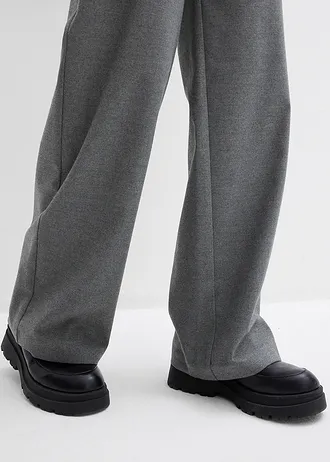 Broek in een viscosemix • donkergrijs gemêleerd • bonprix online shop