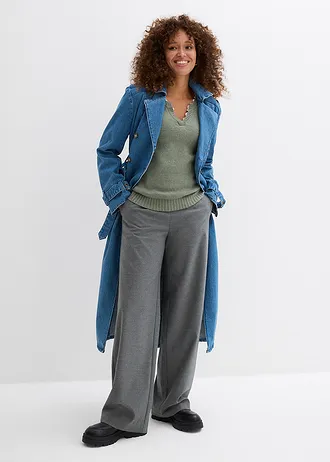 Pulóver s čipkou • olivová • obchod bonprix