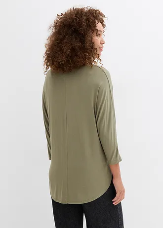 T-shirt fluide • olive • Boutique bonprix
