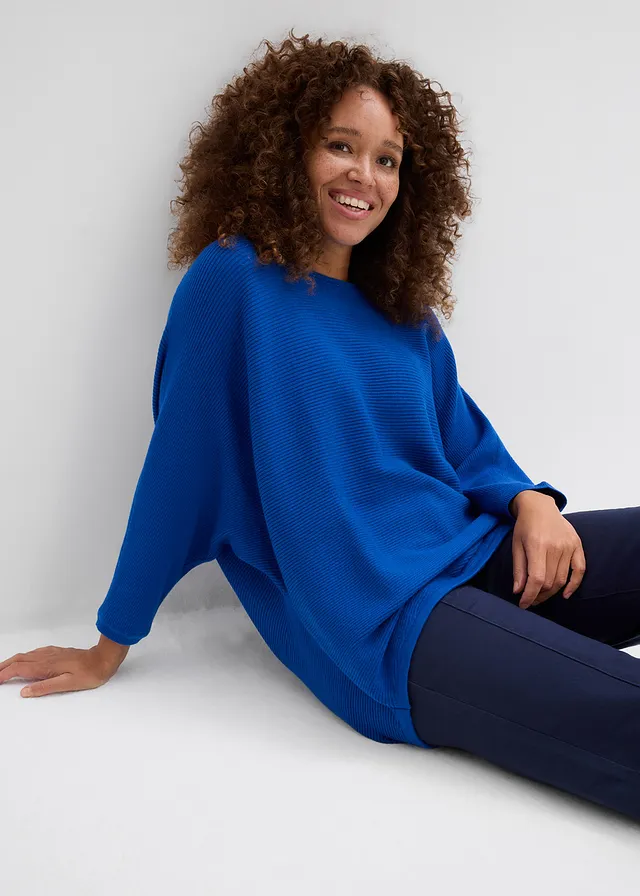 Pull côtelé oversize • bleu arctique • product-page.page-title-suffix