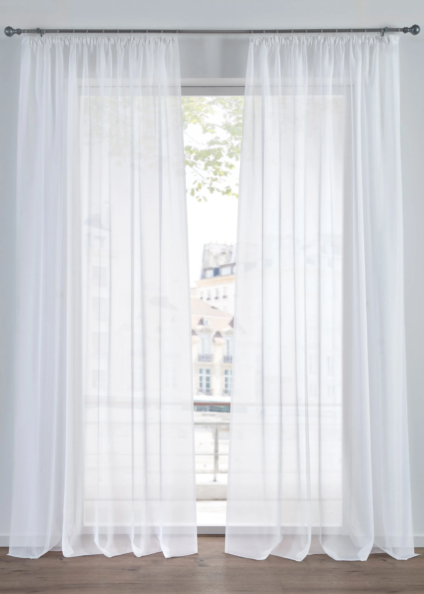 Lot de 2 voilages légers • blanc • Boutique bonprix