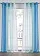 Gordijn van lichte voile, ook verkrijgbaar in extra lang (2 stuks), Kleur: blauw