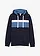 Hoodie, Kleur: donkerblauw gestreept