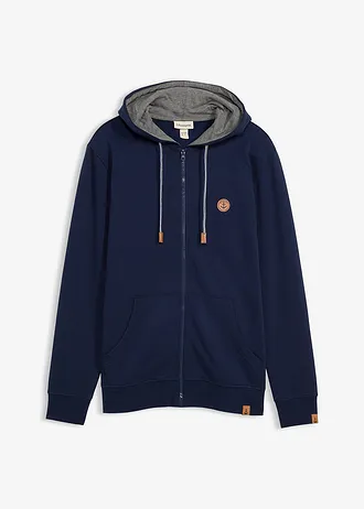 Bluza rozpinana z kapturem z czystej bawełny organicznej