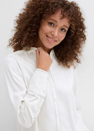 Blúzka z viskózy • biela vlna/čierna • obchod bonprix