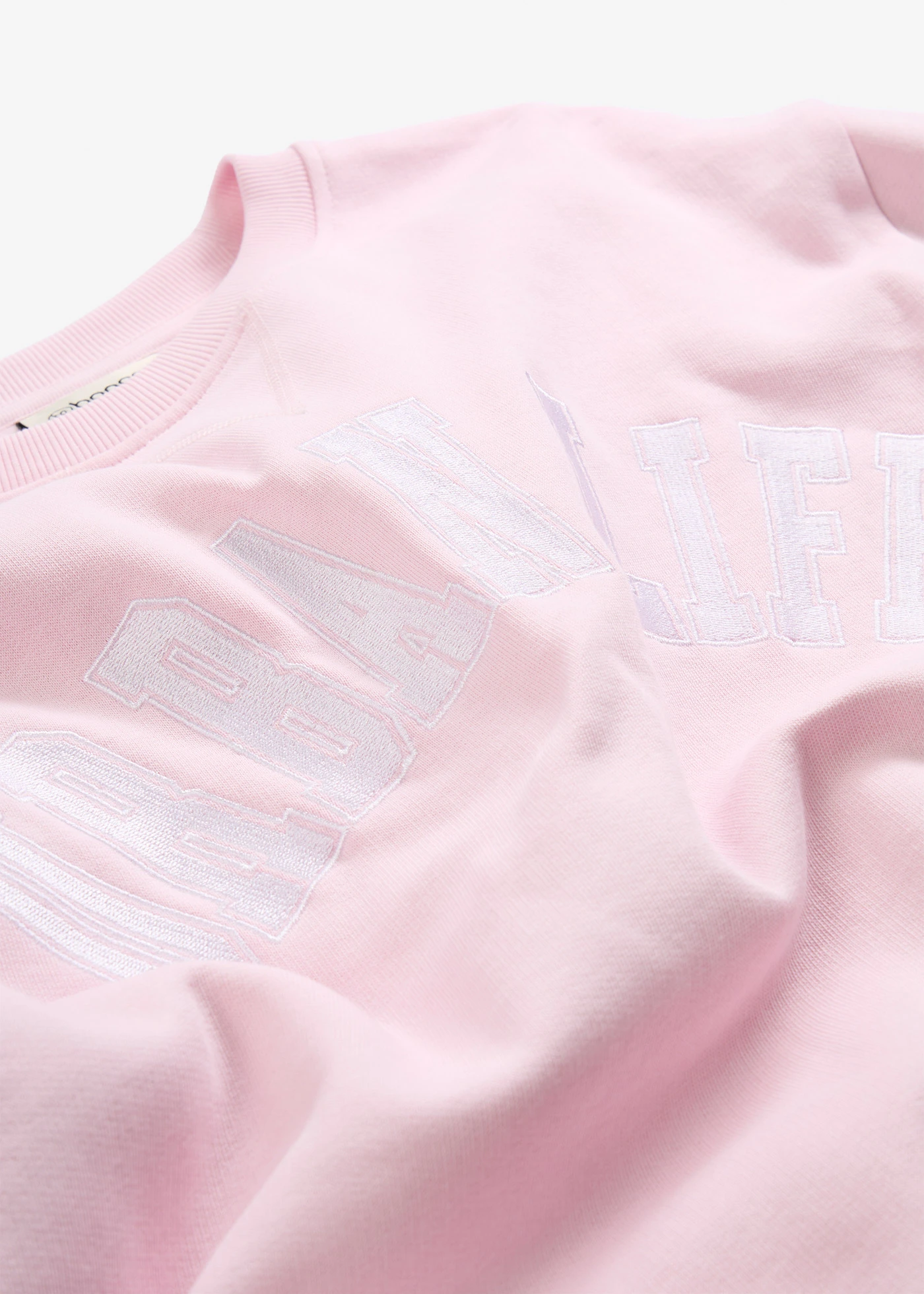 Oversize-mikina z čistej bavlny • krištáľovo ružová • obchod bonprix