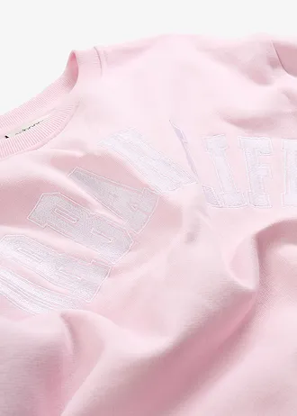 Bluză casual oversize din bumbac 100% • roz cristal • magazin bonprix