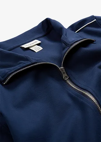 Jachetă casual din material comod Punto di Roma • bleumarin/alb • magazin bonprix