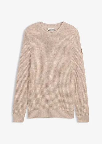 Sweter z bawełny z recyklingu