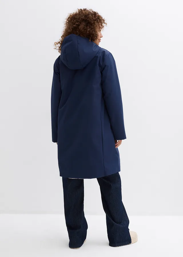 Manteau de grossesse 6-en-1 réversible et déperlant avec fonction portage • bleu foncé-gris-blanc • product-page.page-title-suffix