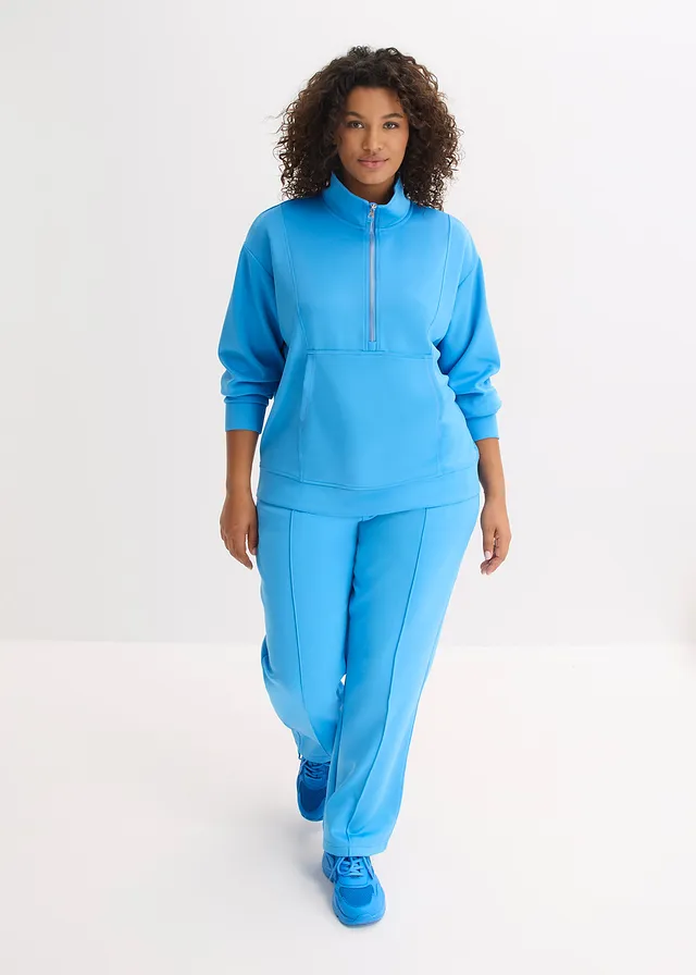 Outdoor jas met opstaande kraag, Kleur: briljantblauw