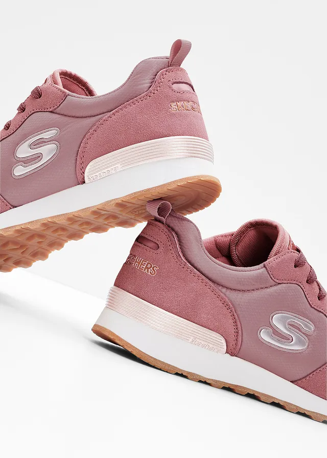 Pantofi sport Skechers cu memory foam, culoare: roz