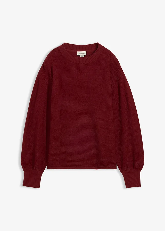 Pull • rouge rubis • Boutique bonprix