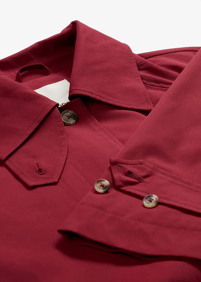 Trenchcoat met kleppen • robijnrood • product-page.page-title-suffix