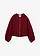 Bouclé bomber, Kleur: robijnrood