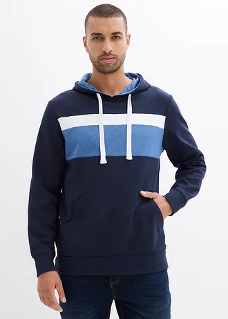 Hoodie • donkerblauw gestreept • bonprix online shop