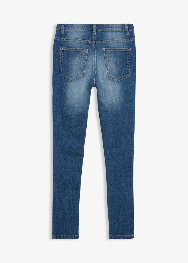 Blugi stretch Skinny Fit cu talie reglabilă, straight
