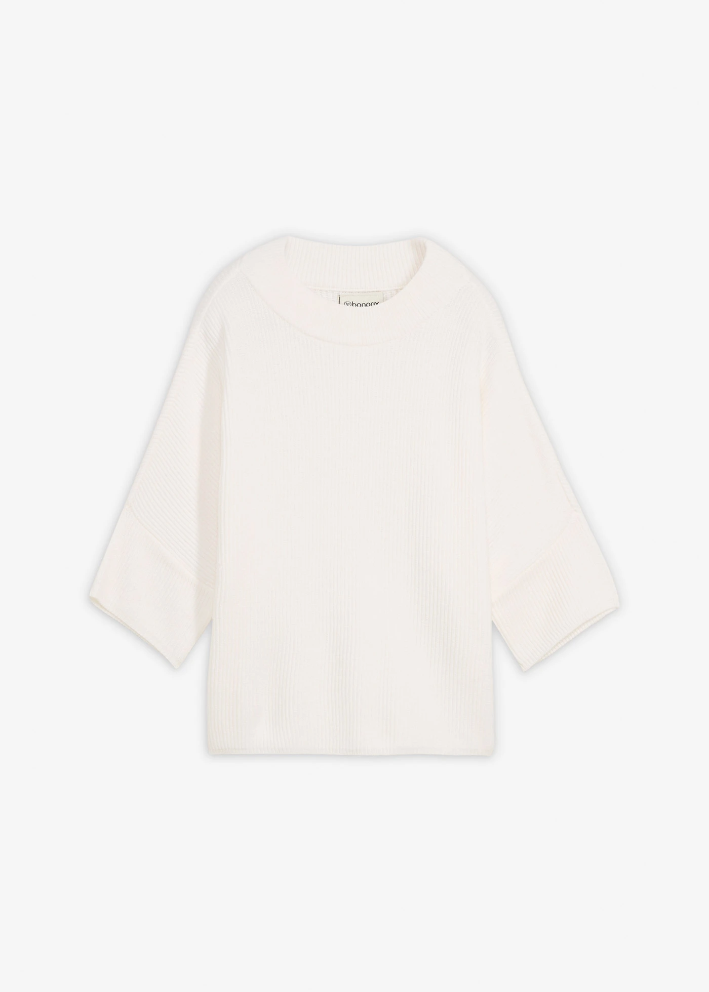 Pulover boxy din material moale de viscoză • ecru • magazin bonprix