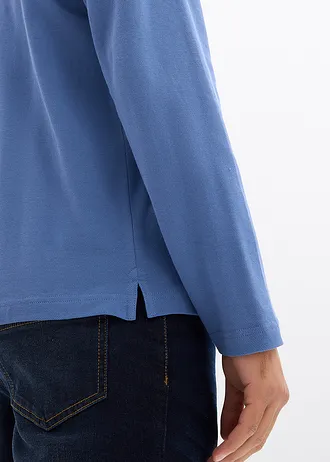 Bluză polo din bumbac organic 100% (set/2 buc.) • albastru jeans+bleumarin • magazin bonprix