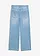Baggy fit jeans met verstelbare band, straight, Kleur: lichtblauw denim