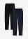 Joggingbroek in een katoenmix (set van 2), Kleur: zwart+donkerblauw