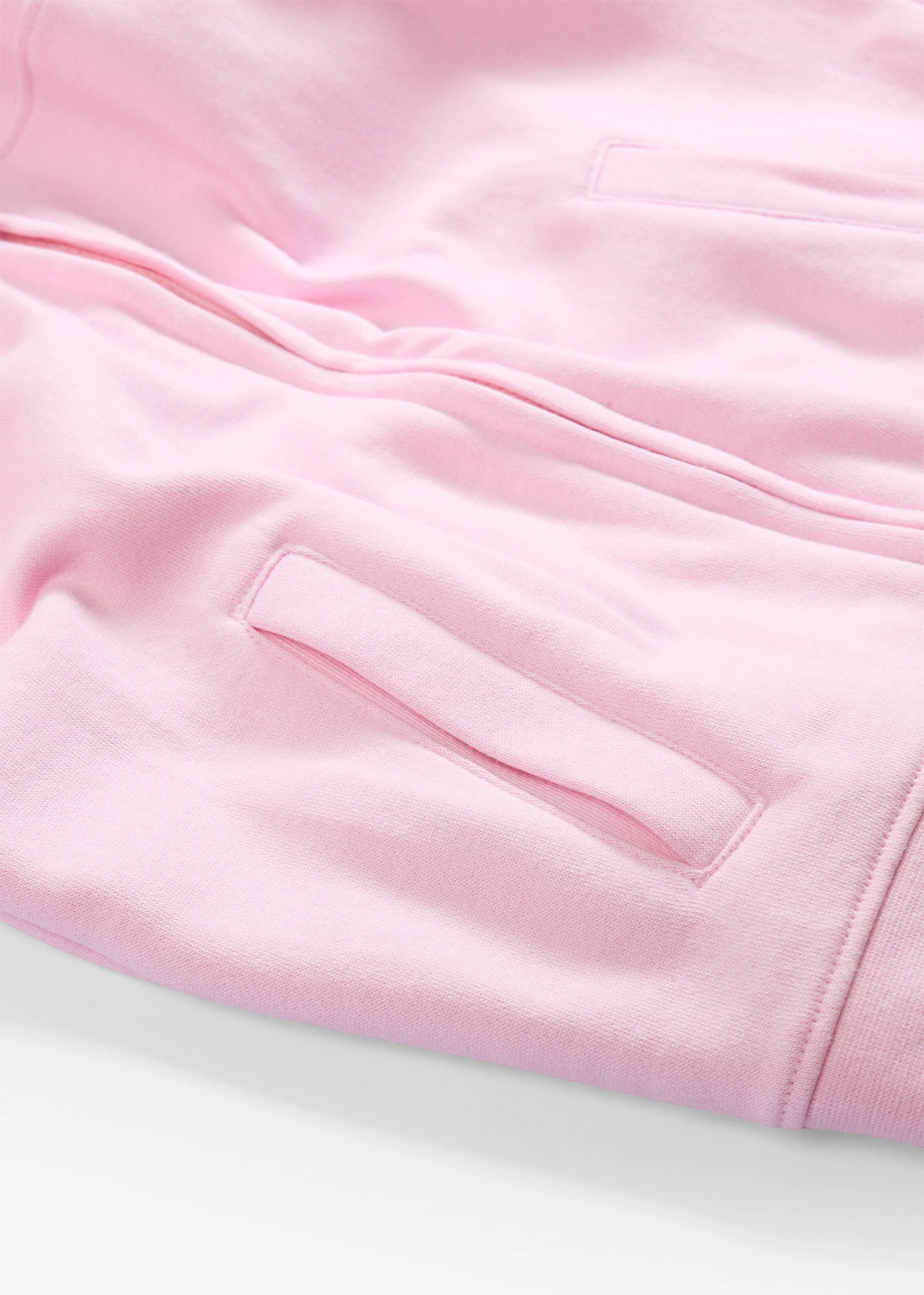 Sweat zippé 100% coton • rose cristal-blanc nacré • Boutique bonprix